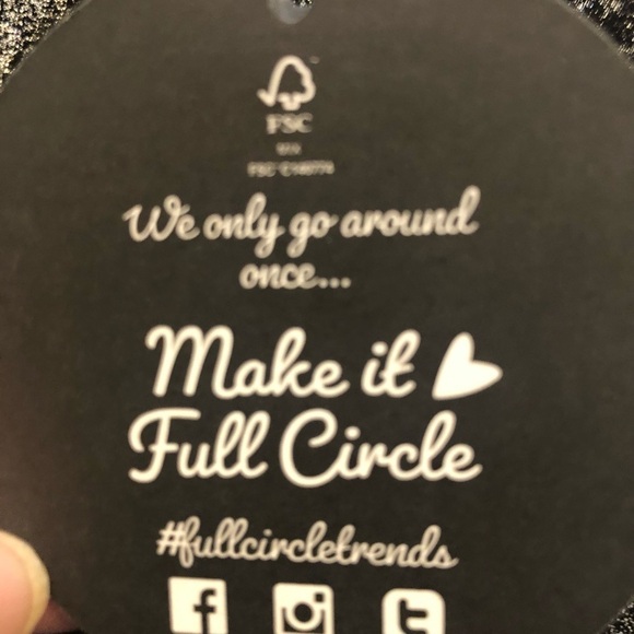 Jolie & Joy/ NWT/ pull on pants/ black and silver shimmer/ L - Picture 10 of 14